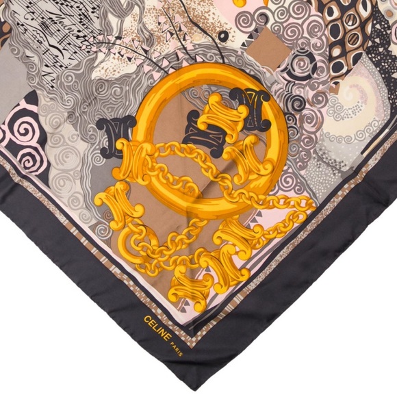 Celine Sill Printed Scarf - Picture 4 of 12